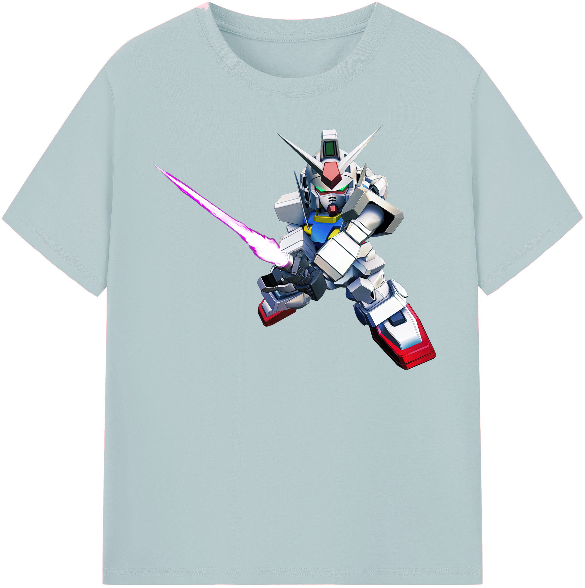 （画像用） 機動戦士ガンダム Mobile Suit Gundam 綿100％半袖Tシャツ（フロントプリント）